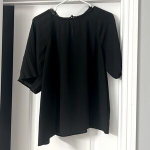 Black short sleeve blouse from Express!